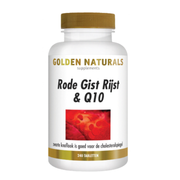 Golden Naturals Rode Gist Rijst & Q10 240 tabletten