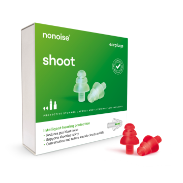 Nonoise - Schiet - Jacht - Oordopjes Rood