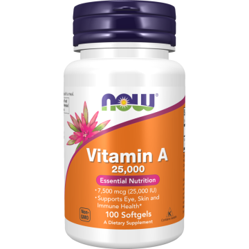 NOW Vitamine A 25.000 IE 100 softgels