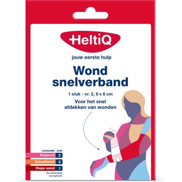 Heltiq Wond Snelverband nr. 2, 6 x 8 cm