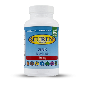 Seuren Nutrients Zink (picolinaat) 50 mg 100 tabletten