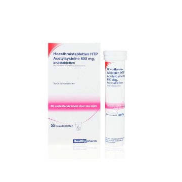 Healthypharm hoestbruistabletten acetylcysteïne 600 mg 30 bruistabletten