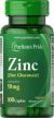 Puritan's Pride Zinc Gluconate 50 mg 100 tabletten 2060