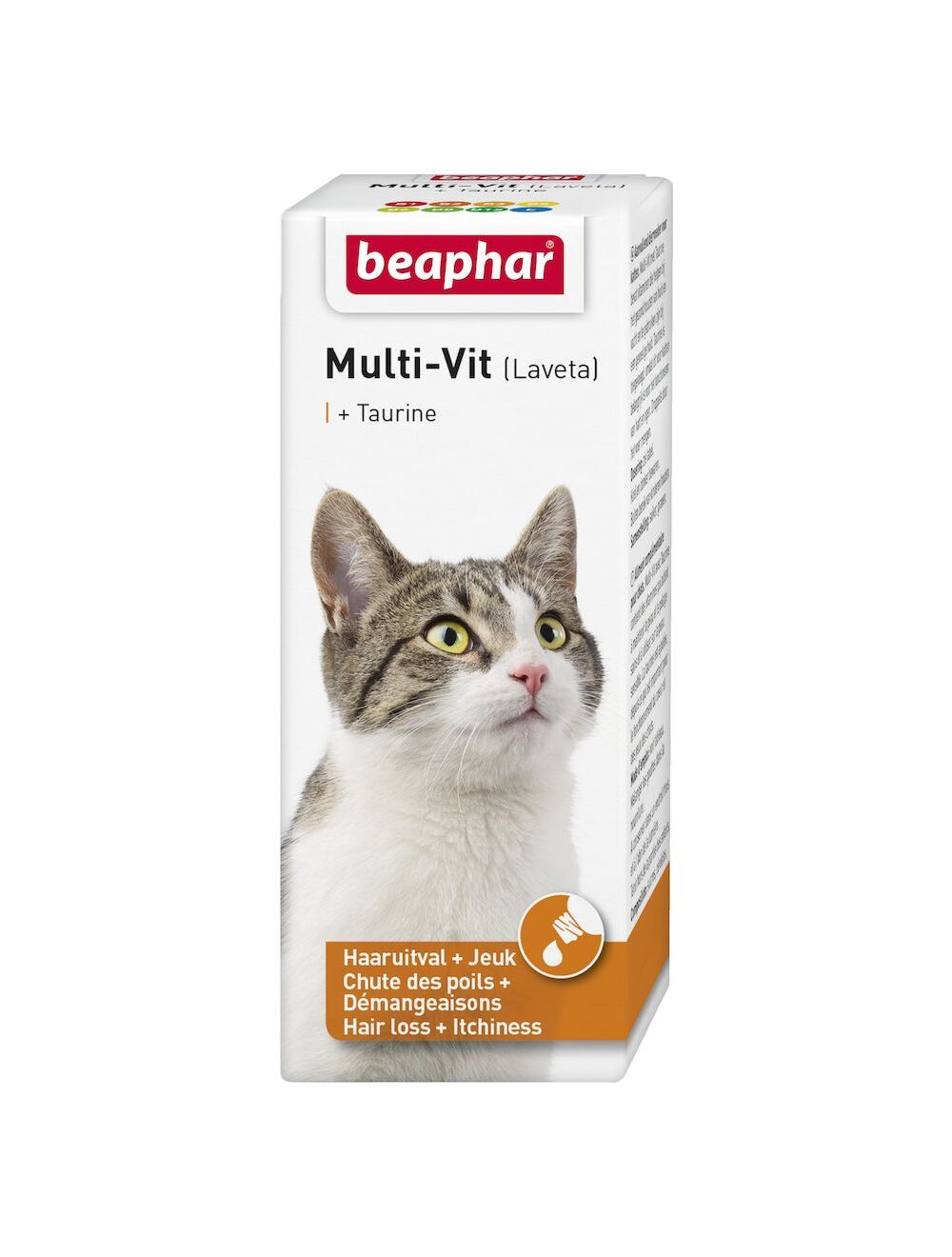 kroeg Decoratie zomer Beaphar Multi-Vit kat met taurine (Haaruitval & Jeuk) 50ml