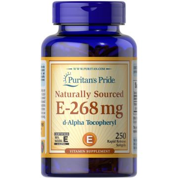 Puritan's Pride Vitamin E-268 400 ie Naturally Sourced 250 Softgels 543