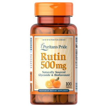 Puritan's Pride Rutine 500 mg natuurlijke clycoside & bioflavonoïde 100 tabletten 1561