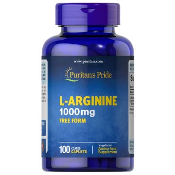 Puritan's Pride L-Arginine 1000 mg 100 caplets 7888