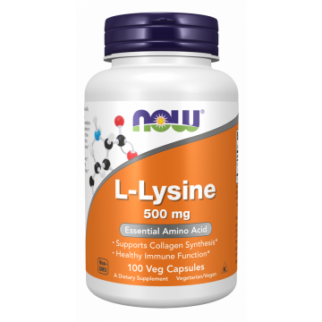 NOW L-Lysine 500 mg 100 capsules
