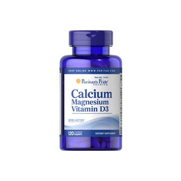 Puritan's Pride Calcium Magnesium with Vitamin D3 120 Caplets 16154