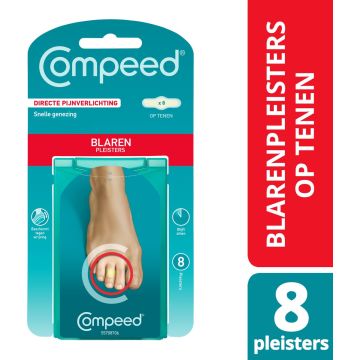 COMPEED® Blaren Pleisters op tenen 8 stuks