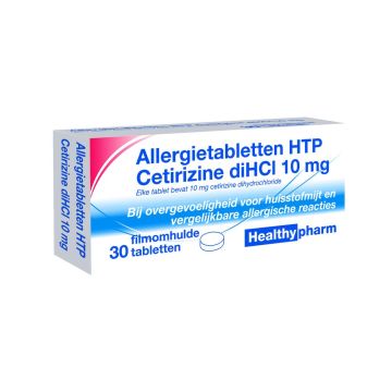 Healthypharm cetirizine hooikoorts 10mg 30 tabletten