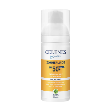 Celenes Getinte zonnebrandcrème fluïde SPF50+ droge huid 50 ml