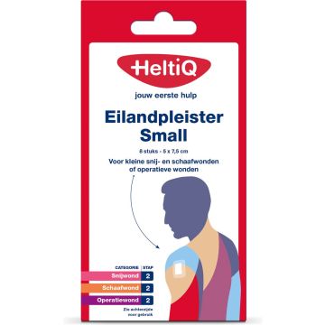 Heltiq Eilandpleister Small 5 x 7,5 cm 8 st.