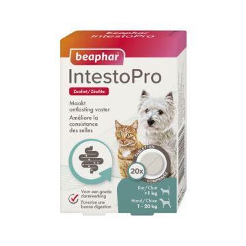 Beaphar IntestoPro Spijsverteringmiddel kat/hond tot 20kg 20 tabletten