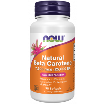 NOW Bètacaroteen 7500 mcg 90 softgels