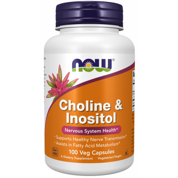 NOW Choline & Inositol 500 mg 100 capsules