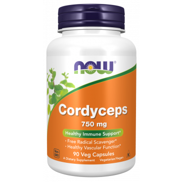 NOW Cordyceps 750 mg 90 capsules