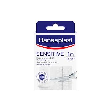 Hansaplast Sensitive Extra Huidvriendelijk 1 m x 6 cm