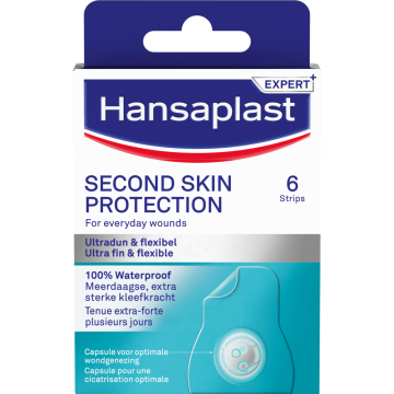 Hansaplast Second Skin Protection Hydrocolloïde geavanceerde pleister 6 stuks
