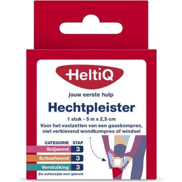 Heltiq Hechtpleister 2,5 cm x 5 m 1 st.