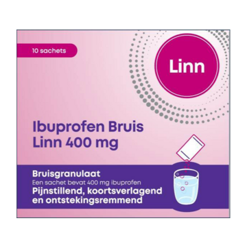 Linn Ibuprofen Bruis Sachets 400mg 10ST