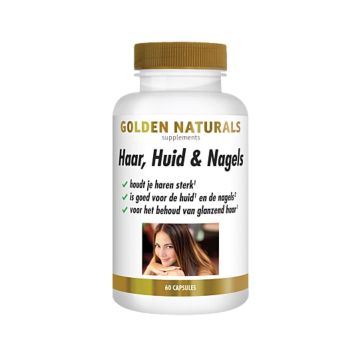 Golden Naturals Haar, Huid & Nagels 60 vega caps.
