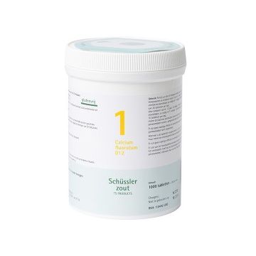 Schussler zout pfluger Nr 1 Calcium floratum D12 1000 Tabletten Glutenvrij