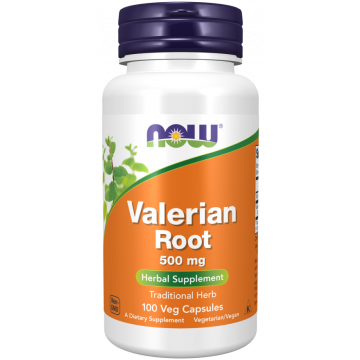 NOW Valeriaanwortel 500 mg 100 capsules