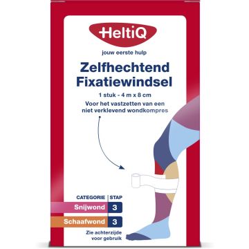 Heltiq Zelfhechtend Fixatiewindsel 4 m x 8 cm 1 st.