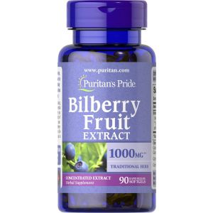 Puritan's Pride Bilberry 1000 mg 90 softgels 1434