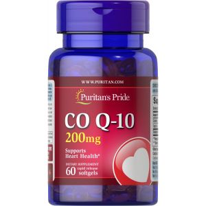 Puritan's Pride Co Q 10 200 mg 60 softgels 2092