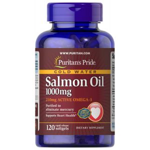 Puritan's Pride Omega 3 Salmon Oil 1000 mg 120 softgels 4461