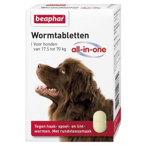 Beaphar Wormtabletten All-in-One 17,5 - 70 kg 2 Tabletten