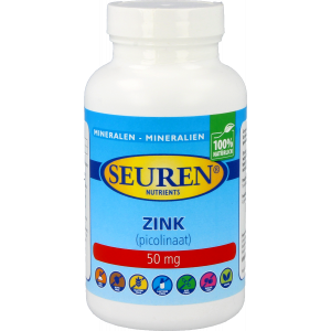 Seuren Nutrients Zink (picolinaat) 50 mg 200 tabletten