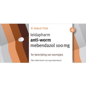 Leidapharm® Anti worm Mebendazol 100 mg 6 Tabletten 