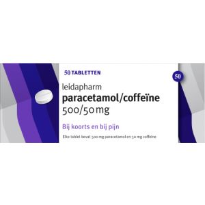 Leidapharm paracetamol & coffeine 50 tabletten 