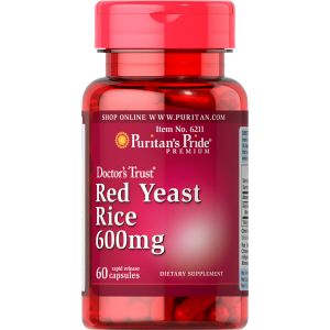 Puritan's Pride Red Yeast Rice 600 mg 60 Capsules 6211