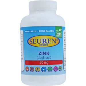 Seuren Nutrients Zink (Zinc) 50 mg 100 Tabletten