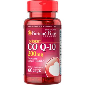 Puritan's Pride Co Q 10 200 mg 60 Softgels 2092