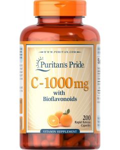 Puritan's Pride Vitamine C 1000 mg met bioflavonoïden 200 capsules 1413