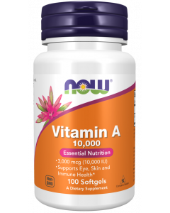 NOW Vitamin A 10.000 IU 100 softgels