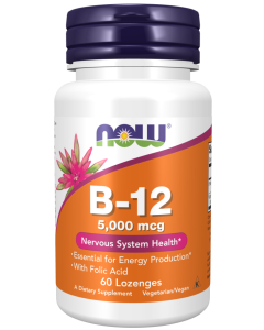 NOW Vitamine B-12 5000mcg 60 tabletten