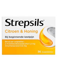 Strepsils Citroen & Honing 36 Zuigtabletten