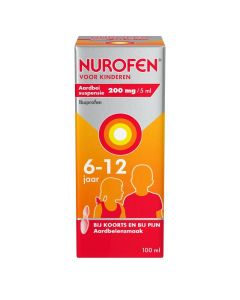 Nurofen voor Kinderen aardbei suspensie 200 mg /5ml | 100ml