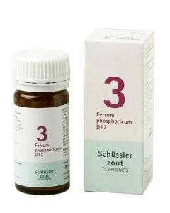 Schussler zout pfluger Nr 3 Ferrum Phosphoricum D12 100 Tabletten Glutenvrij